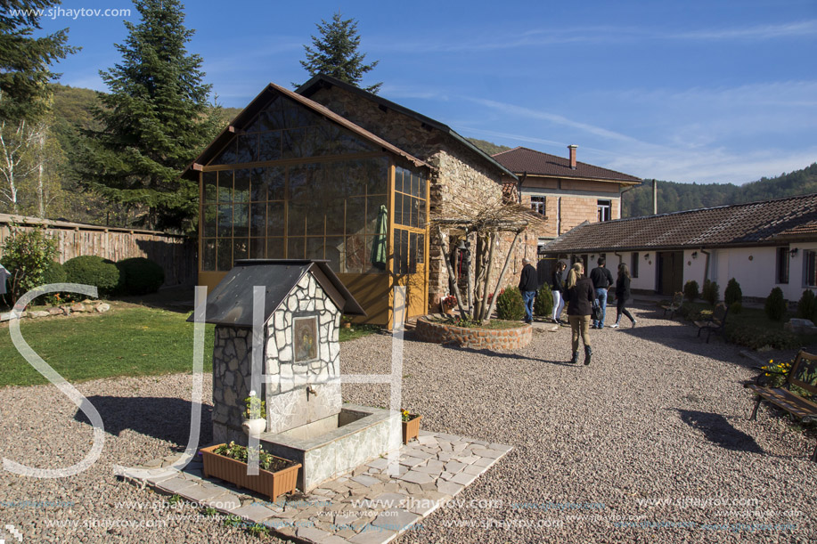 KREMIKOVTSI MONASTERY, BULGARIA - NOVEMBER 3, 2013:  Building in Kremikovtsi Monastery  of Saint George, Sofia City Region,  Bulgaria