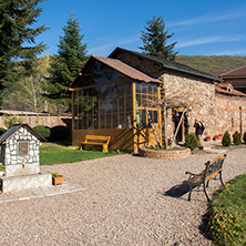 KREMIKOVTSI MONASTERY, BULGARIA - NOVEMBER 3, 2013:  Building in Kremikovtsi Monastery  of Saint George, Sofia City Region,  Bulgaria
