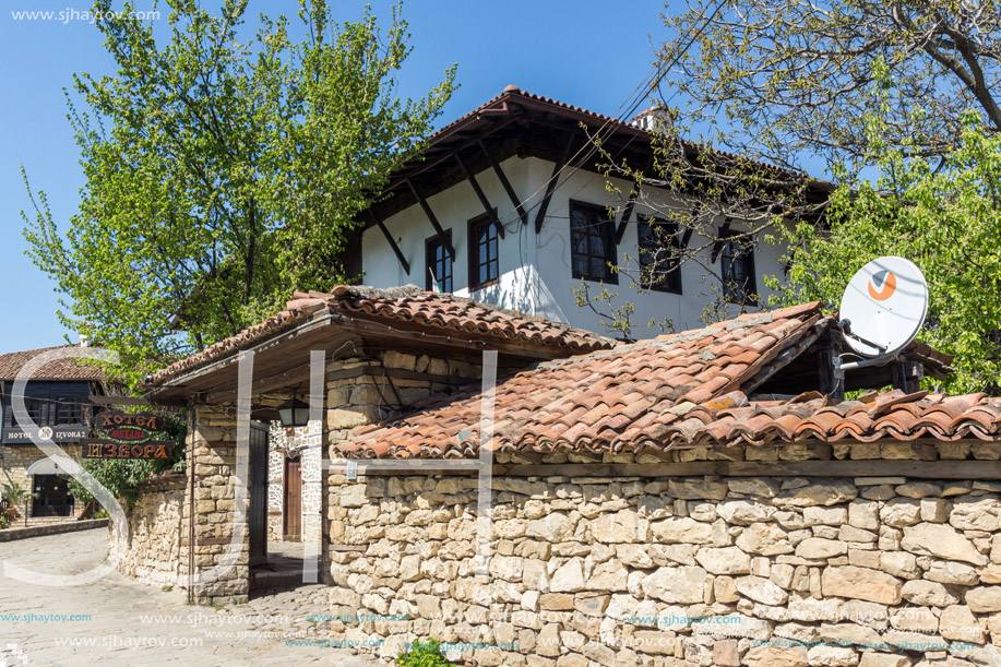VELIKO TARNOVO, BULGARIA -  APRIL 11, 2017: Old Houses in Village of arbanasi, Veliko Tarnovo region, Bulgaria
