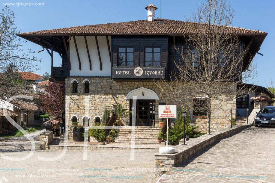 VELIKO TARNOVO, BULGARIA -  APRIL 11, 2017: Old Houses in Village of Arbanasi, Veliko Tarnovo region, Bulgaria