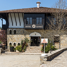 VELIKO TARNOVO, BULGARIA -  APRIL 11, 2017: Old Houses in Village of Arbanasi, Veliko Tarnovo region, Bulgaria