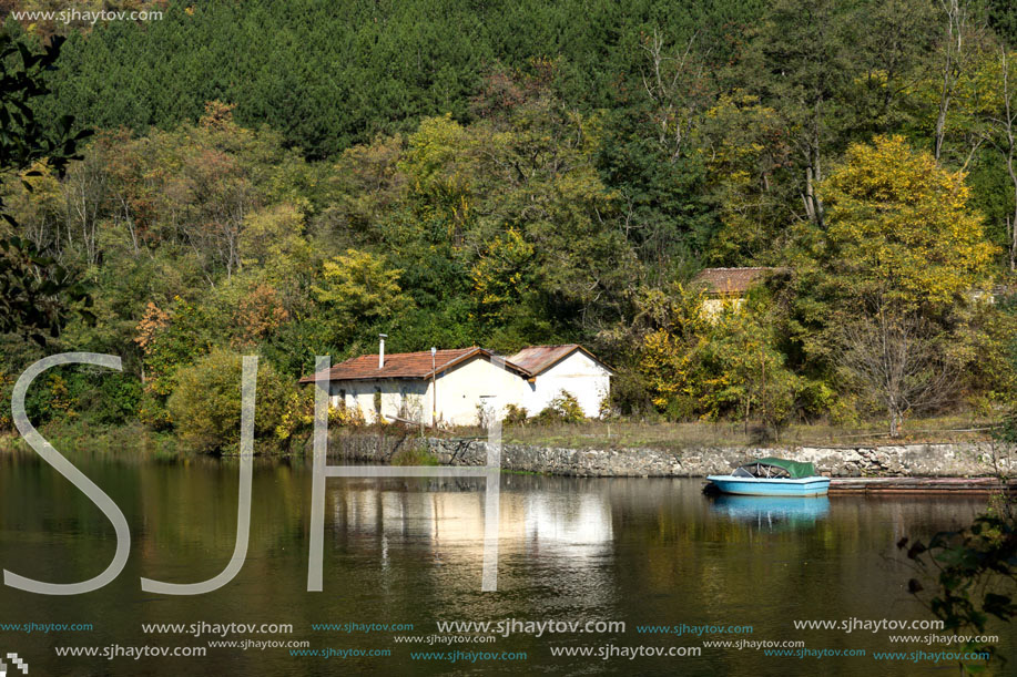 Autumn of Pancharevo lake, Sofia city Region, Bulgaria