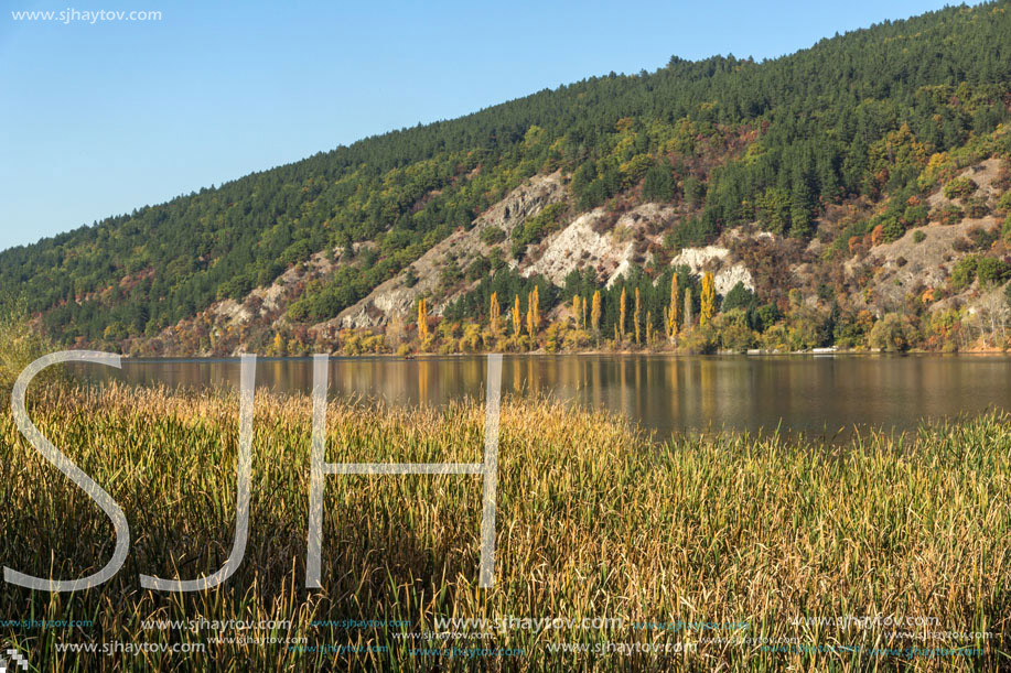 Autumn of Pancharevo lake, Sofia city Region, Bulgaria