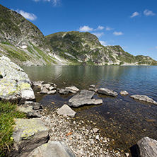 Amazing Landscape of The Kidney lake, The Seven Rila Lakes, Bulgaria