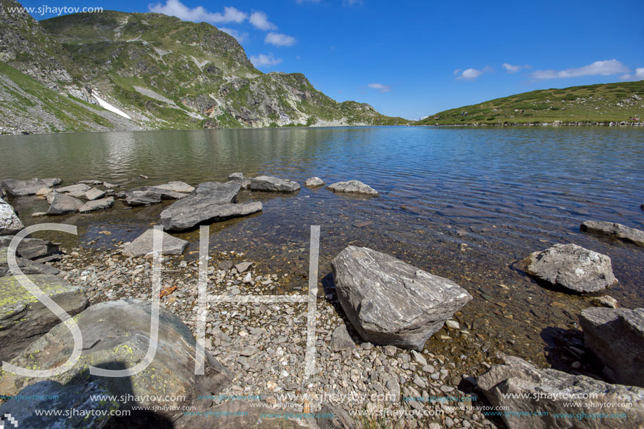 Amazing Landscape of The Kidney lake, The Seven Rila Lakes, Bulgaria