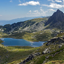 Amazing Landscape of The Twin and The Trefoil lakes, The Seven Rila Lakes, Bulgaria