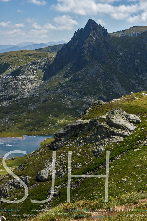 Amazing Landscape of The Twin lake, The Seven Rila Lakes, Bulgaria