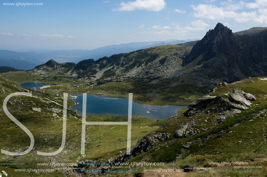 Amazing Landscape of The Twin lake, The Seven Rila Lakes, Bulgaria