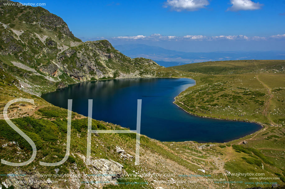 Amazing Landscape of The Kidney lake, The Seven Rila Lakes, Bulgaria
