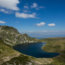 Amazing Landscape of The Kidney lake, The Seven Rila Lakes, Bulgaria