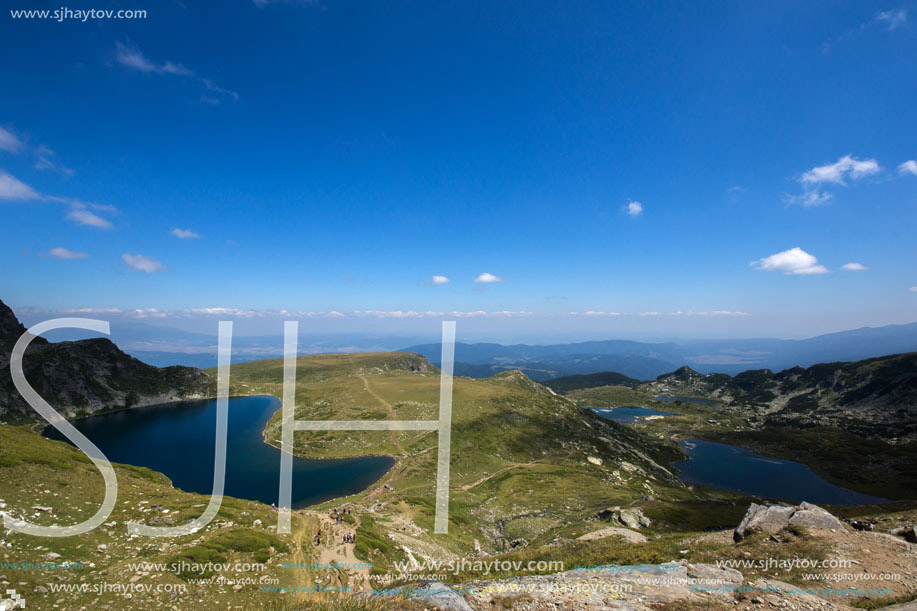 Amazing Landscape of The Kidney and The Twin lakes, The Seven Rila Lakes, Bulgaria