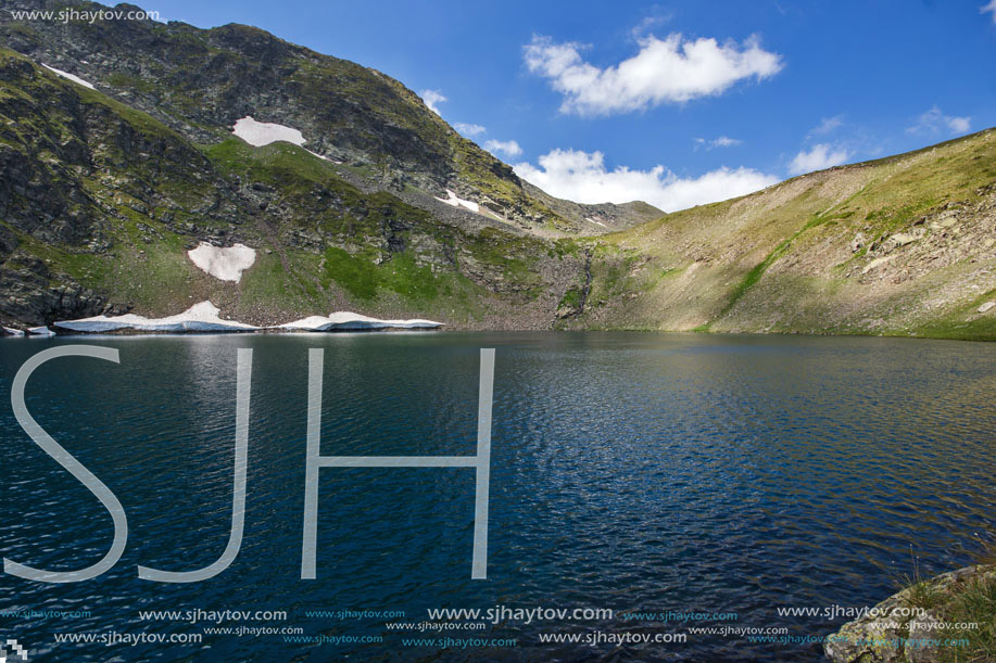 Amazing Landscape of The Eye lake, The Seven Rila Lakes, Bulgaria