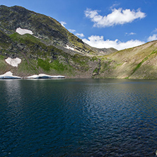Amazing Landscape of The Eye lake, The Seven Rila Lakes, Bulgaria