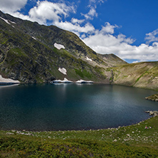 Amazing Landscape of The Eye lake, The Seven Rila Lakes, Bulgaria