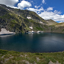 Amazing Landscape of The Eye lake, The Seven Rila Lakes, Bulgaria