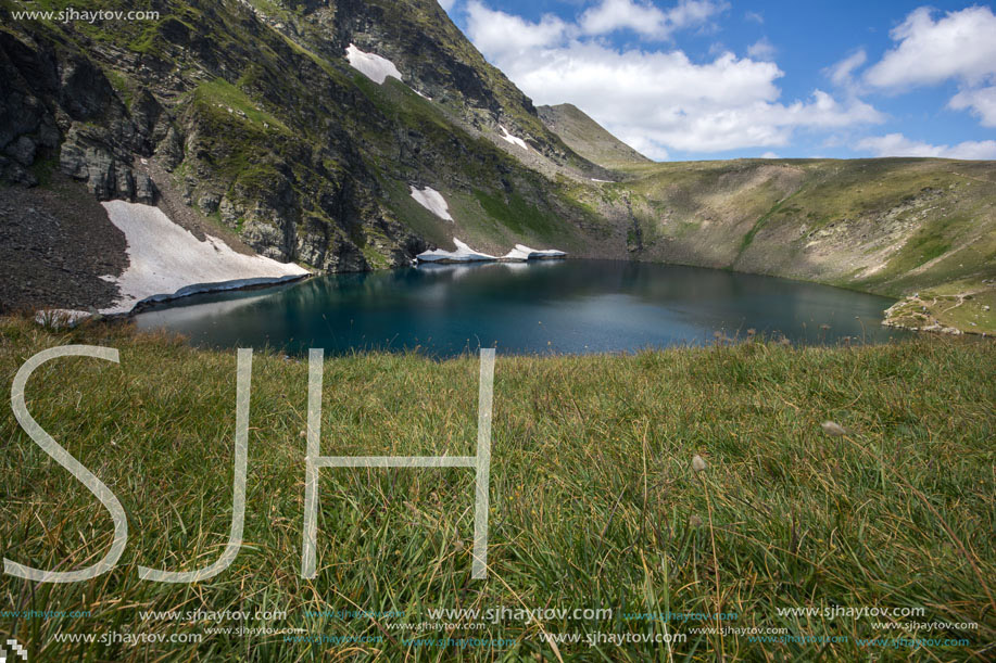 Amazing Landscape of The Eye lake, The Seven Rila Lakes, Bulgaria