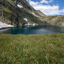 Amazing Landscape of The Eye lake, The Seven Rila Lakes, Bulgaria