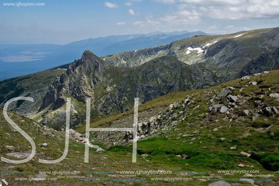 Amazing Panoramic Landscape near The Seven Rila Lakes, Bulgaria