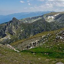 Amazing Panoramic Landscape near The Seven Rila Lakes, Bulgaria