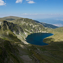 Amazing Landscape of The Eye and The Kidney lakes, The Seven Rila Lakes, Bulgaria