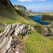 Amazing Landscape of The Kidney lake, The Seven Rila Lakes, Bulgaria