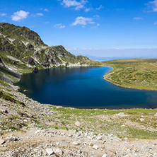 Amazing Landscape of The Kidney lake, The Seven Rila Lakes, Bulgaria