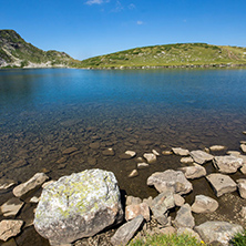 Amazing Landscape of The Kidney lake, The Seven Rila Lakes, Bulgaria