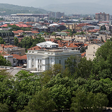 SKOPJE, REPUBLIC OF MACEDONIA - 13 MAY 2017: Panorama to city of Skopje from fortress (Kale fortress) in the Old Town, Republic of Macedonia