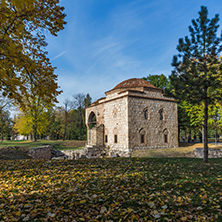 NIS, SERBIA- OCTOBER 21, 2017: Sunset view of Bali Beg Mosque in Fortress of City of Nis, Serbia