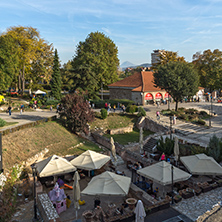NIS, SERBIA- OCTOBER 21, 2017: Inside view of Fortress and park in City of Nis, Serbia