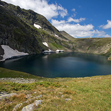 Amazing Landscape of The Eye lake, The Seven Rila Lakes, Bulgaria