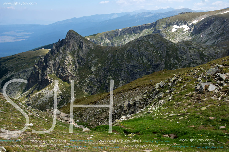 Amazing Panoramic Landscape near The Seven Rila Lakes, Bulgaria