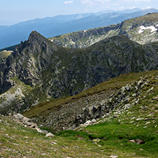 Amazing Panoramic Landscape near The Seven Rila Lakes, Bulgaria