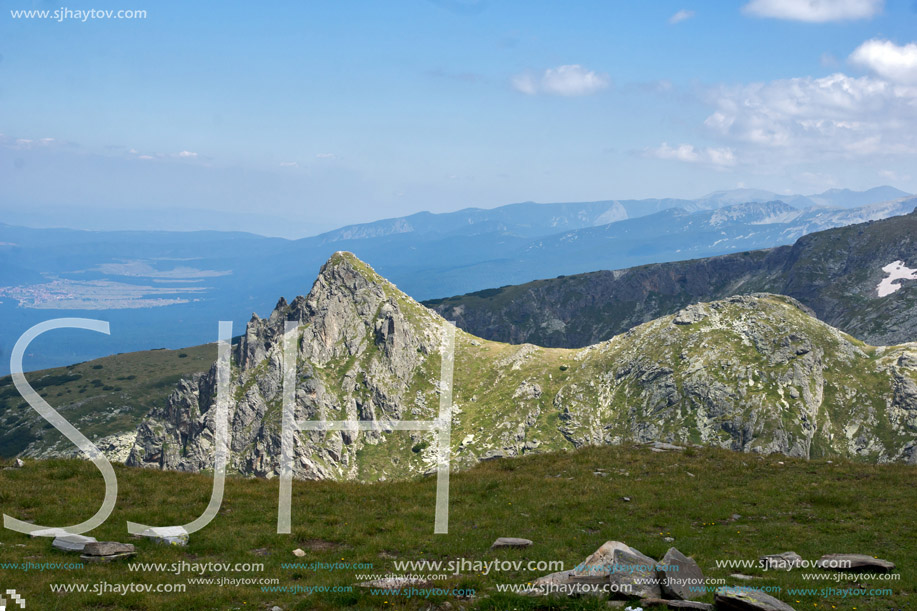 Amazing Panoramic Landscape near The Seven Rila Lakes, Bulgaria
