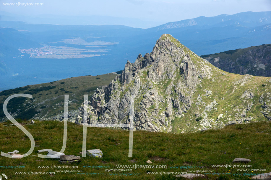 Amazing Panoramic Landscape near The Seven Rila Lakes, Bulgaria