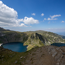 Amazing Landscape of The Eye and The Kidney lakes, The Seven Rila Lakes, Bulgaria