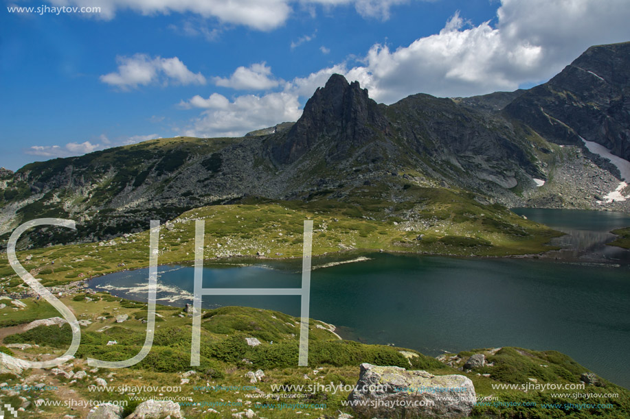 Amazing Landscape of The Twin lake, The Seven Rila Lakes, Bulgaria