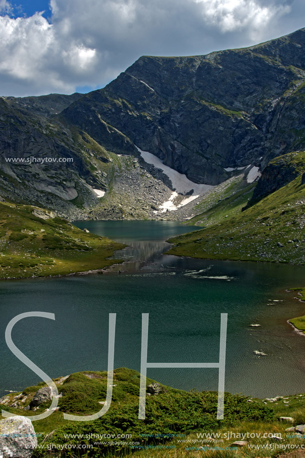 Amazing Landscape of The Twin lake, The Seven Rila Lakes, Bulgaria