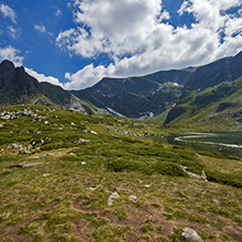 Amazing Landscape of The Twin lake, The Seven Rila Lakes, Bulgaria