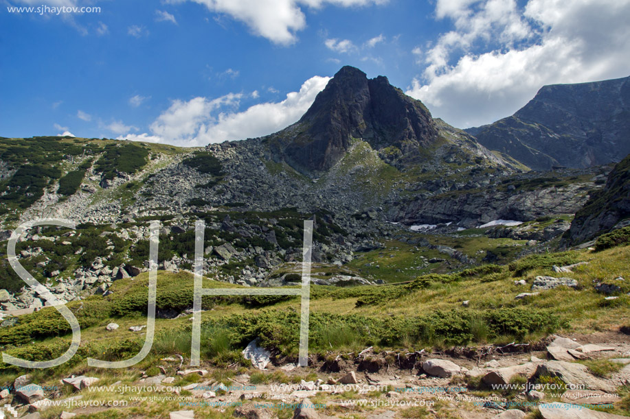 Amazing Panoramic Landscape near The Seven Rila Lakes, Bulgaria