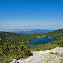 Amazing Landscape of The Tear lake, The Seven Rila Lakes, Bulgaria