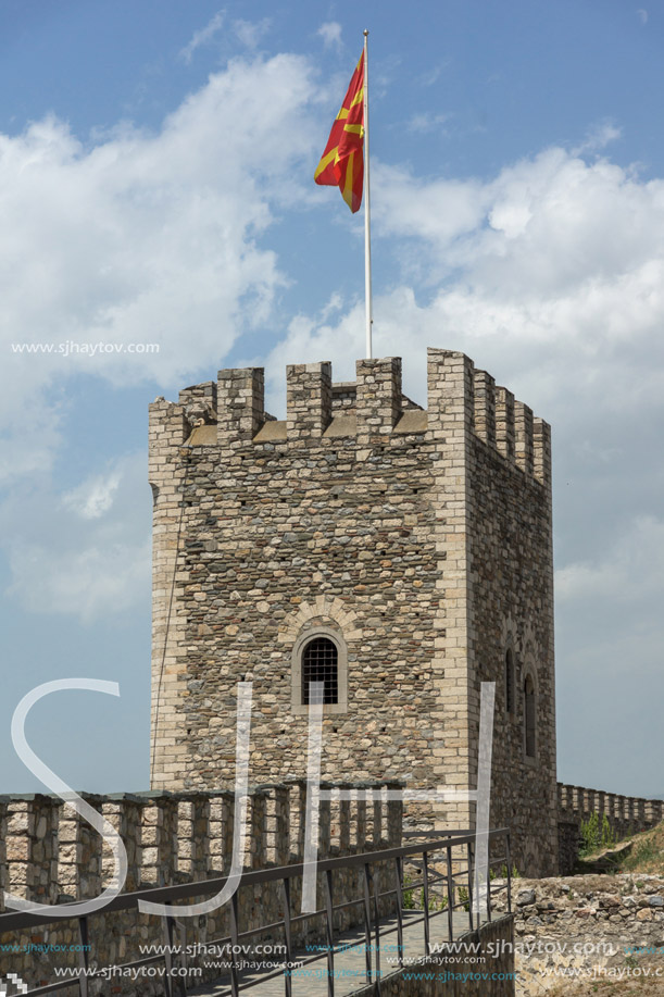 SKOPJE, REPUBLIC OF MACEDONIA - 13 MAY 2017: Skopje fortress (Kale fortress) in the Old Town, Republic of Macedonia