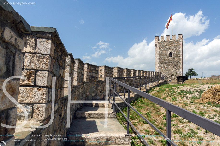 SKOPJE, REPUBLIC OF MACEDONIA - 13 MAY 2017: Skopje fortress (Kale fortress) in the Old Town, Republic of Macedonia
