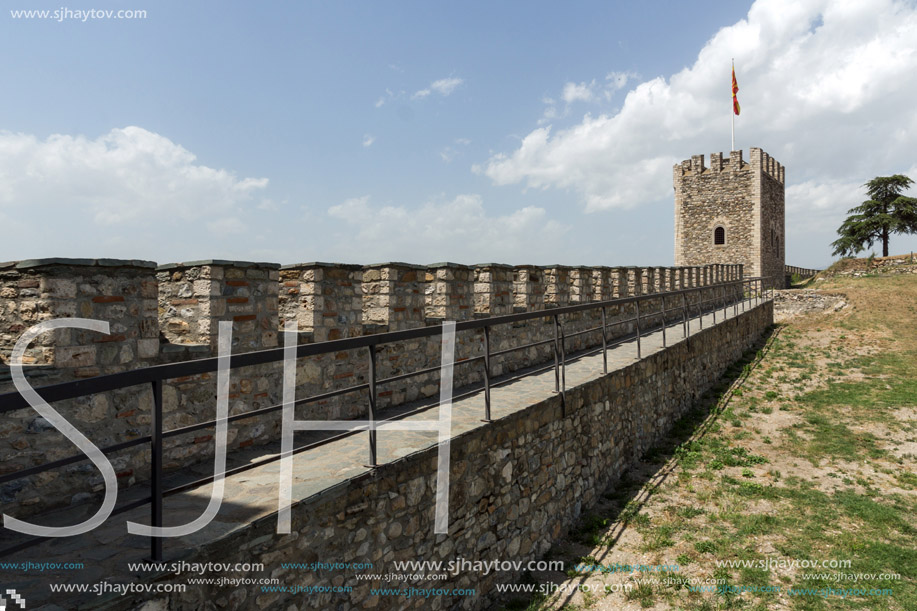 SKOPJE, REPUBLIC OF MACEDONIA - 13 MAY 2017: Skopje fortress (Kale fortress) in the Old Town, Republic of Macedonia