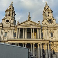LONDON, ENGLAND - JUNE 17 2016: Amazing view of St. Paul Cathedral in London, Great Britain