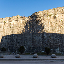 IOANNINA, GREECE - DECEMBER 27, 2014: Amazing Sunset view of castle of Ioannina, Epirus, Greece