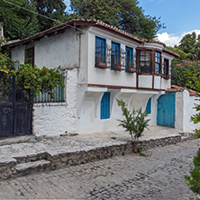 XANTHI, GREECE - SEPTEMBER 23, 2017: Street and old houses in old town of Xanthi, East Macedonia and Thrace, Greece
