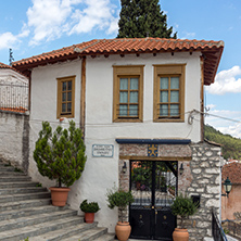 XANTHI, GREECE - SEPTEMBER 23, 2017: Street and old houses in old town of Xanthi, East Macedonia and Thrace, Greece