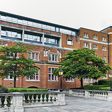 LONDON, ENGLAND - JUNE 18 2016: Amazing view of typical English building, London, Great Britain