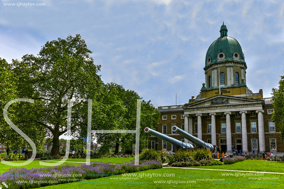 LONDON, ENGLAND - JUNE 19 2016: Amazing view of Imperial War Museum, London, England, United Kingdom